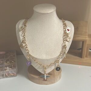 Removable and changeable charm necklace